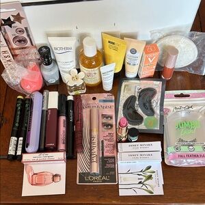 Bundle of 27 Items Name Brand L'Oreal Lash Paradise Mascara - Intense Black